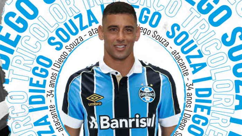 Grêmio confirma retorno de Diego Souza após 13 anos