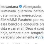 Mesmo separados, Leo Santana elogia Lorena Improta pela vitória da Viradouro: ''Merecedora''