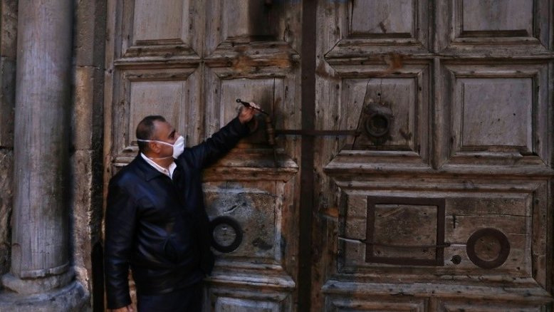 Santo Sepulcro é fechado por coronavírus