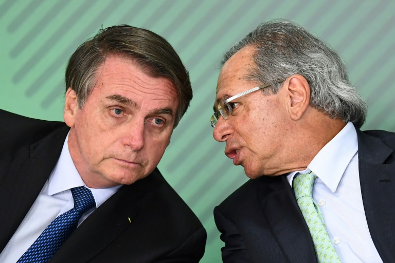 O presidente Jair Bolsonaro e o ministro Paulo Guedes