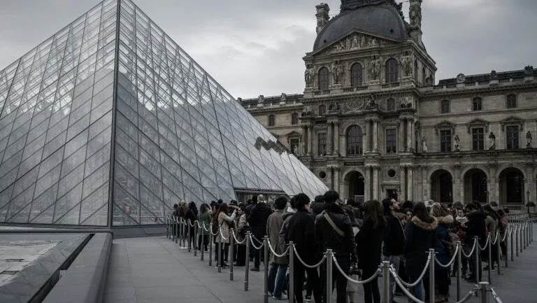 Museu do Louvre reabre após dias fechado por coronavírus