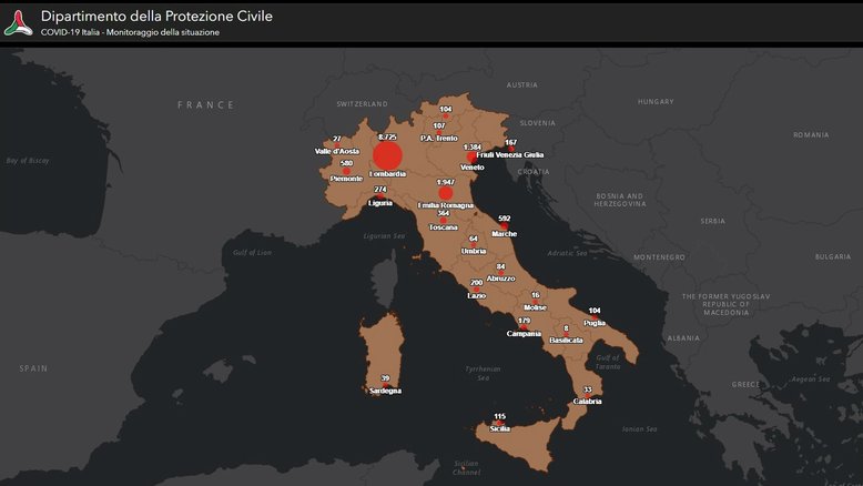 Divulgação/ Dipartimento della Protezione Civile