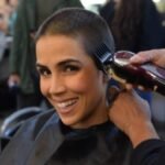Para viver personagem em nova novela da Record TV, Pérola Faria raspa a cabeça