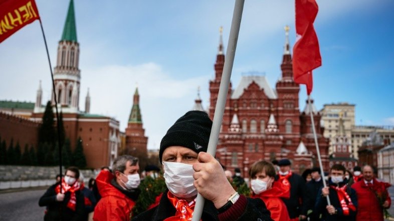 Na Rússia, confinamento prejudica comemoração do aniversário de Lenin