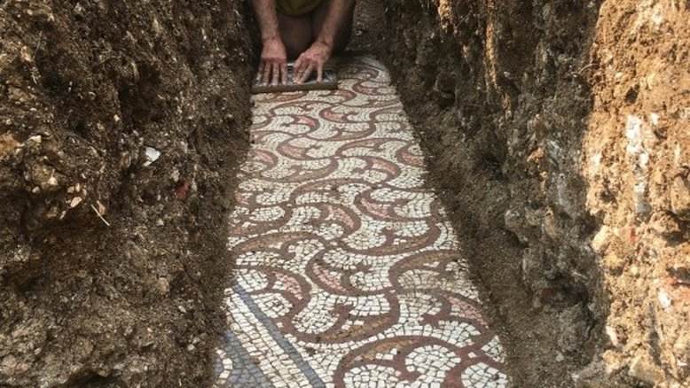 Mosaicos da Roma antiga descobertos em meio a vinhedos