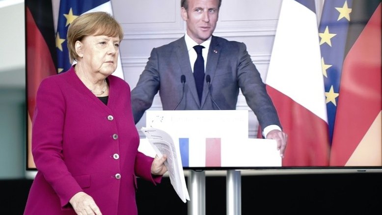 França e Alemanha propõem plano de reativação de €500 bi para a UE