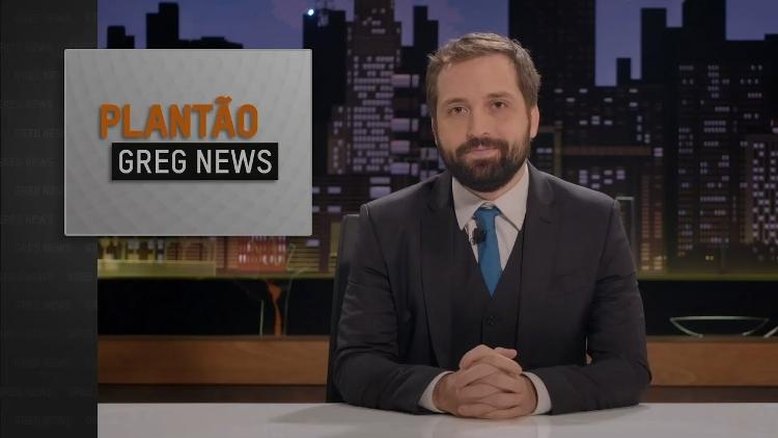 Gregório Duvivier no programa 'Greg News'