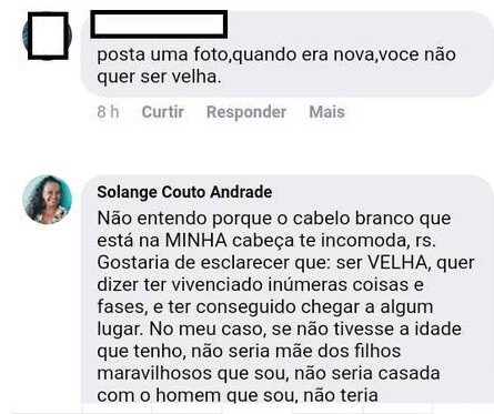 Solange Couto rebate seguidora que a chamou de velha: "Ser velha é sinônimo de realização"