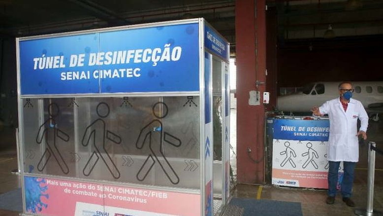 Anvisa diz que túneis de desinfecção não têm eficácia comprovada contra Covid-19