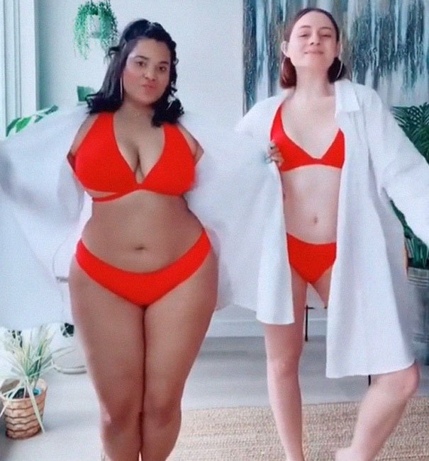 Plus size: amigas vestem os mesmos modelos e mostram que moda não tem tamanho