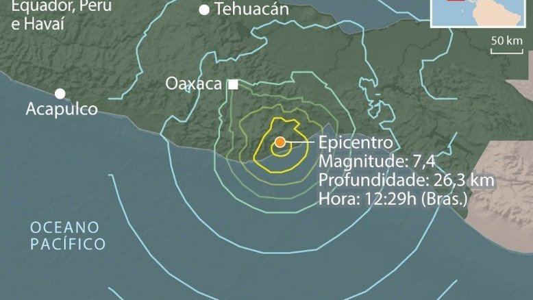 Terremoto deixa seis mortos no México e aumenta ansiedade com a pandemia