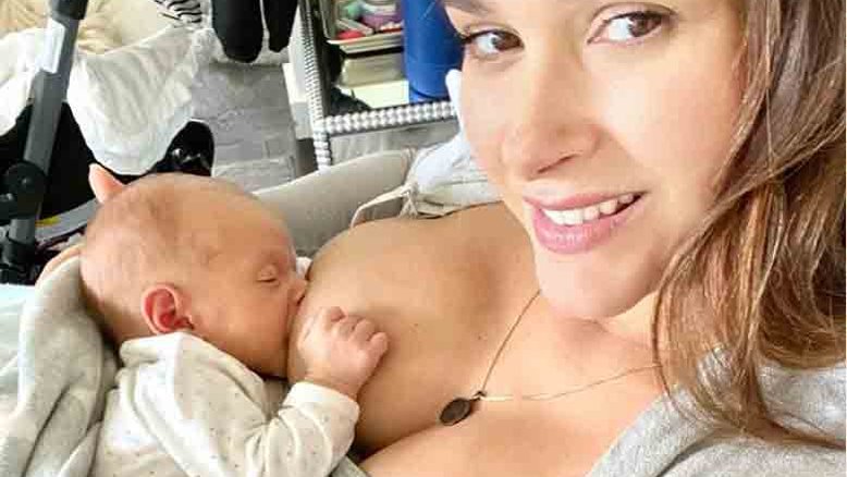 Atriz Fernanda Machado aparece amamentando em selfie