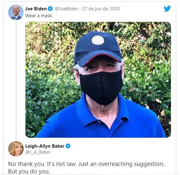 Atriz Leigh-Allyn Baker gera polêmica na web ao declarar que é contra o uso de máscara 4 Atriz Leigh-Allyn Baker gera polêmica na web ao declarar que é contra o uso de máscara