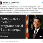 Marcelo de Carvalho critica proposta de Luciano Huck sobre auxílio emergencial: "Absurda e desastrosa"