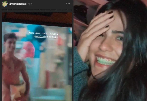 Ao ver cena de Dalagnoli nu em novela, Antonia Morais comenta: 'Meu gostosão' 2 Ao ver cena de Dalagnoli nu em novela, Antonia Morais comenta: 'Meu gostosão'