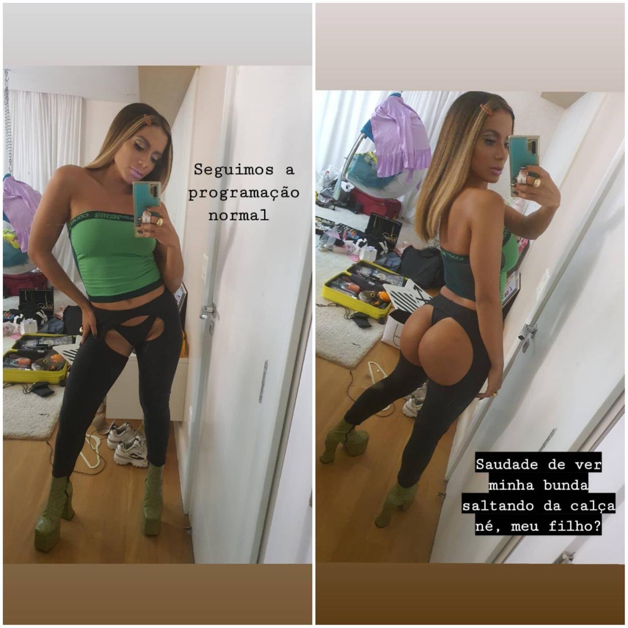 Anitta deixa bumbum de fora em post com look ousado 4 Anitta deixa bumbum de fora em post com look ousado