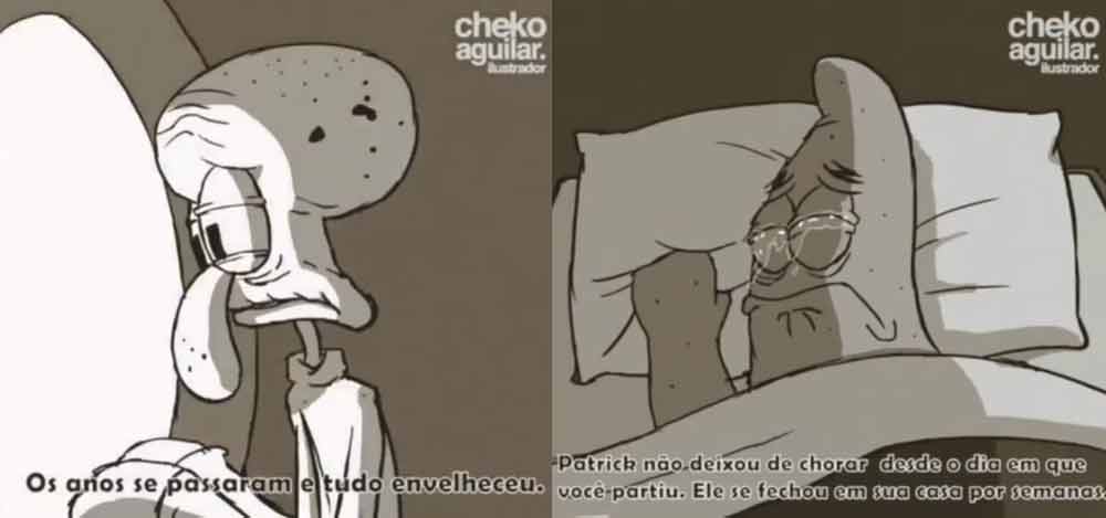 A morte de Bob Esponja #cartoon #desenho #teoria #fyp #viral #triste