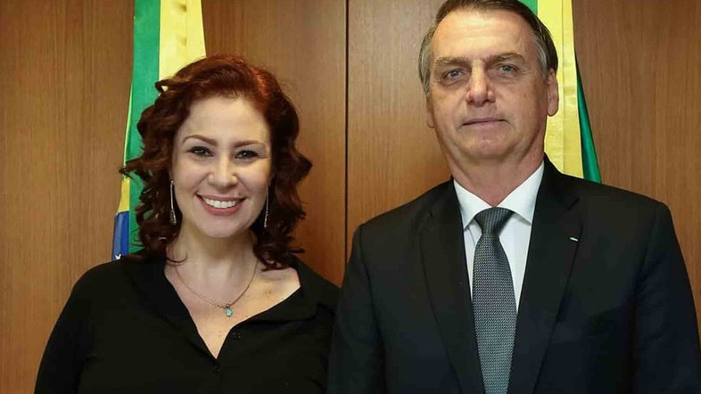 Carla Zambelli e Jair Bolsonaro