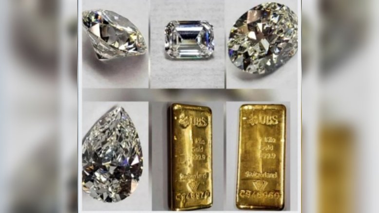 Ministério da Justiça põe em leilão diamantes e barras de ouro de Cabral