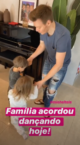 Thais Fersoza registra Michel Teló em momento alegre com os filhos 2 Thais Fersoza registra Michel Teló em momento alegre com os filhos