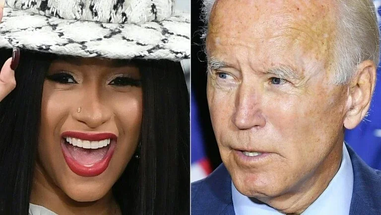 Cardi B e Joe Biden convidam jovens a votar para tirar Trump do poder