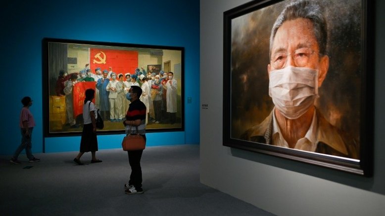 China exibe em museu a luta "heroica" contra a pandemia