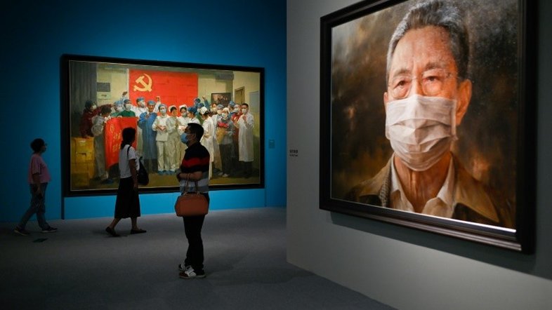 China exibe em museu a luta "heroica" contra a pandemia