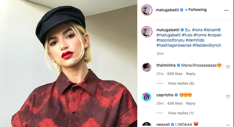 Versão loira de Manu Gavassi é comparada a Dua Lipa: "Duas Lipa" 4 Versão loira de Manu Gavassi é comparada a Dua Lipa: "Duas Lipa"