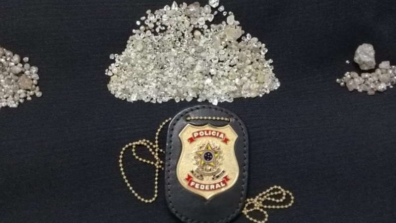 PF faz operação contra exploração ilegal de diamantes