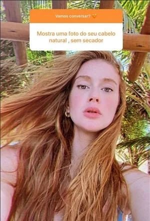 Fã pede e Marina Ruy Barbosa mostra foto natural do cabelo 4 Fã pede e Marina Ruy Barbosa mostra foto natural do cabelo