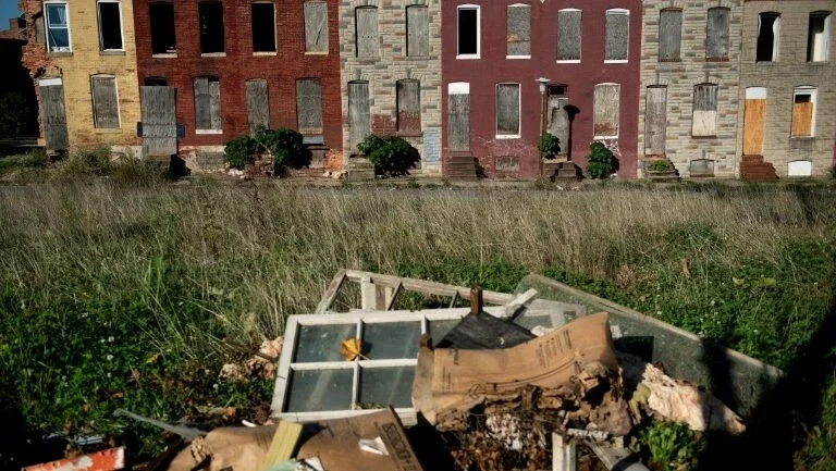 Sem esperança em Baltimore, marco zero do 