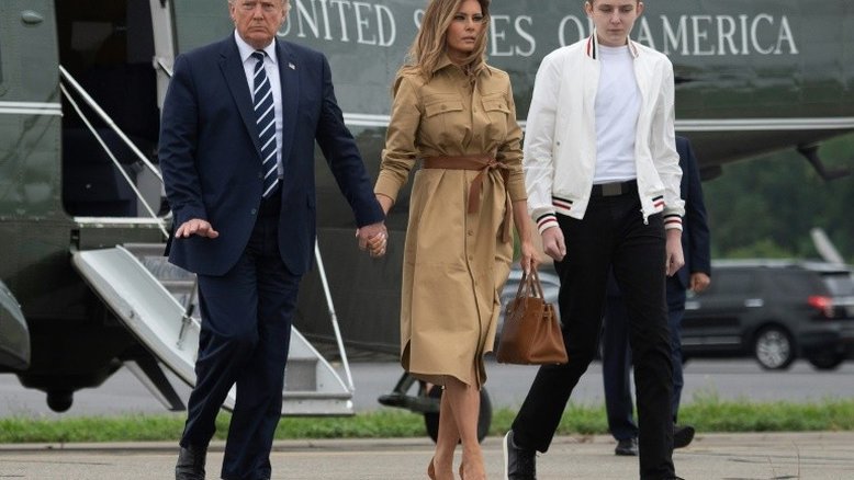 Barron, filho de Trump e Melania, contraiu covid-19, mas depois testou negativo