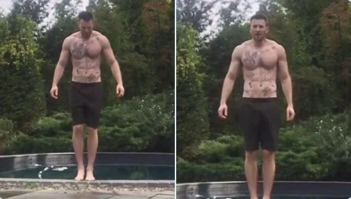Capitatuado América? Chris Evans revela desenhos pelo corpo e fãs piram