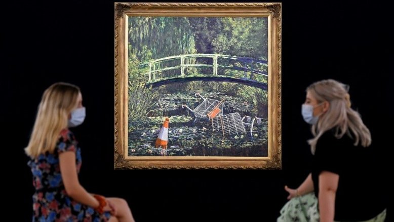 Uma imitação de Monet feita por Banksy é vendida por qase US$10 milhões