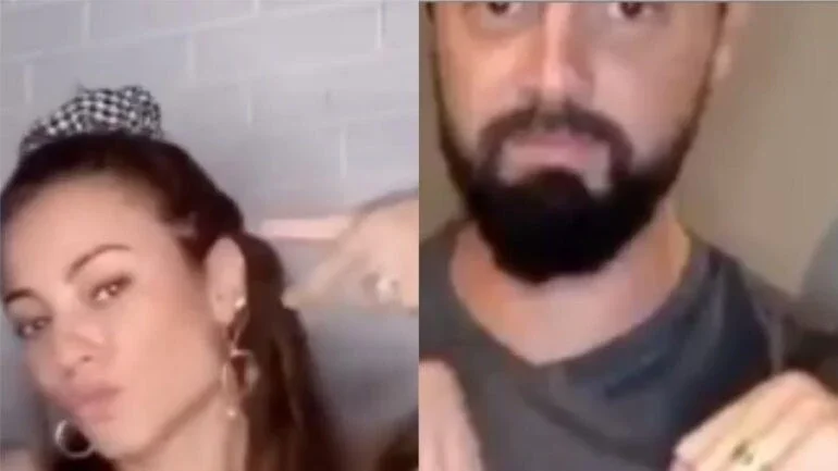 Paolla Oliveira e Douglas Maluf de aliança