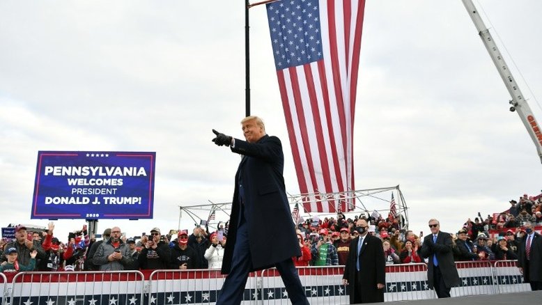 Trump viaja a cinco estados cruciais e Biden visita a Pensilvânia a dois dias das eleições