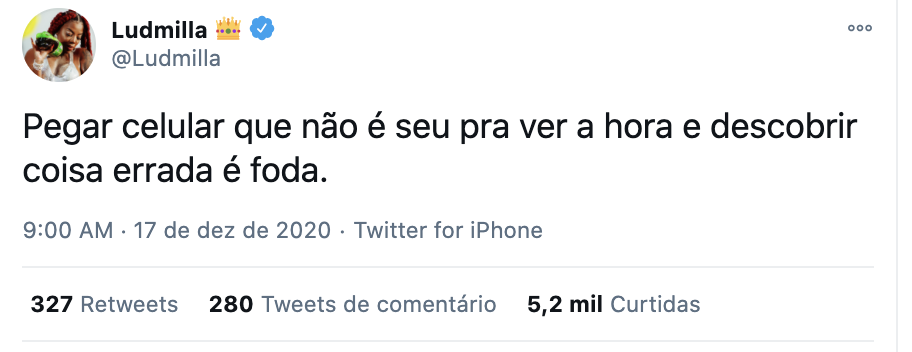 Ludmilla posta indireta e fãs especulam crise no casamento