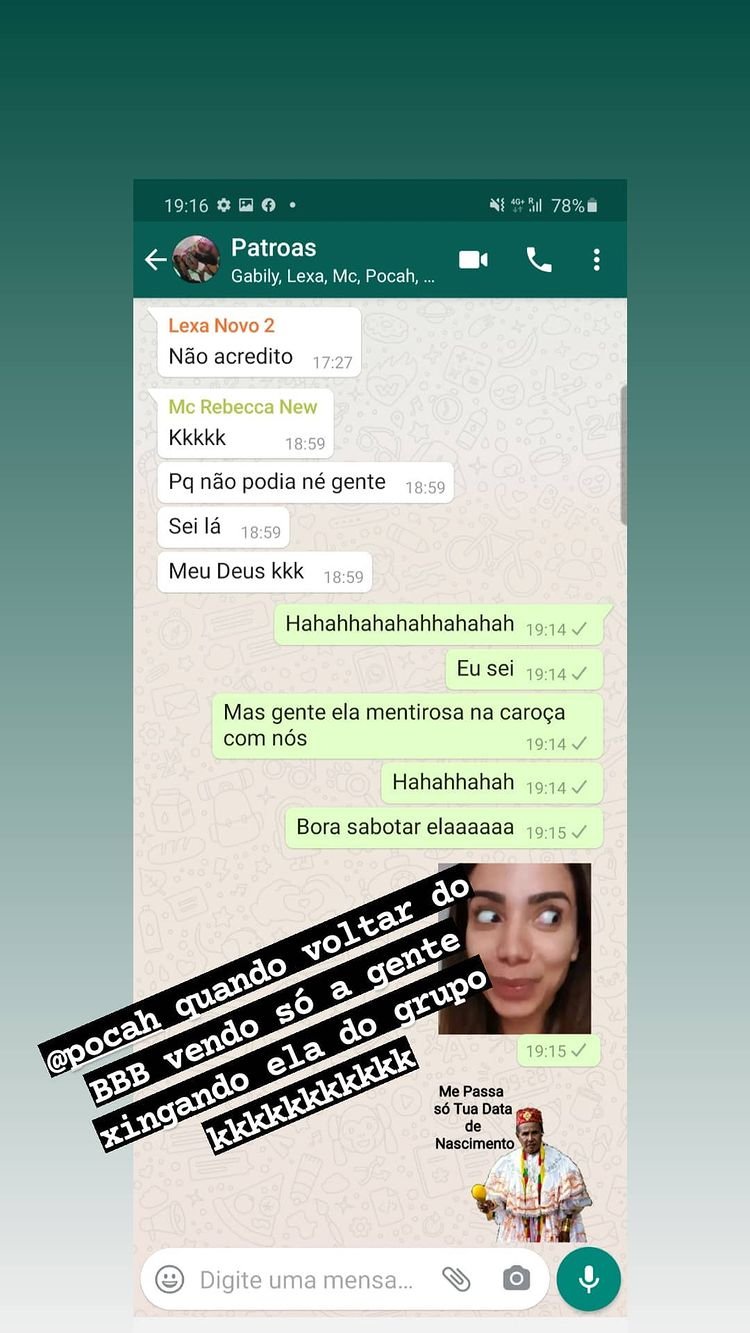 Pocah deixou vídeo para Anitta e Lexa antes do confinamento do ‘BBB21’ 12 Pocah deixou vídeo para Anitta e Lexa antes do confinamento do ‘BBB21’