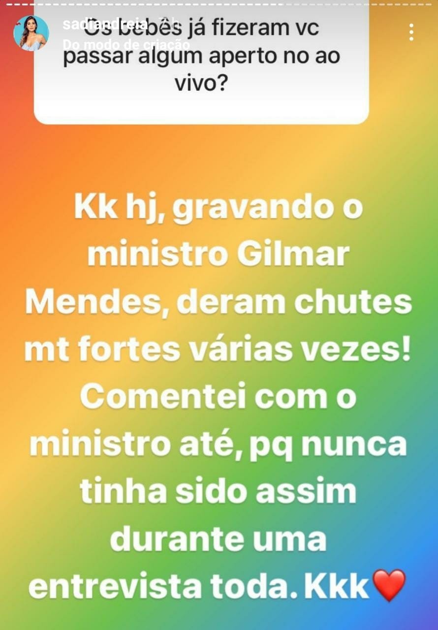 Andréia Sadi diz que irá ‘fechar a fábrica’ após gêmeos com Rizek