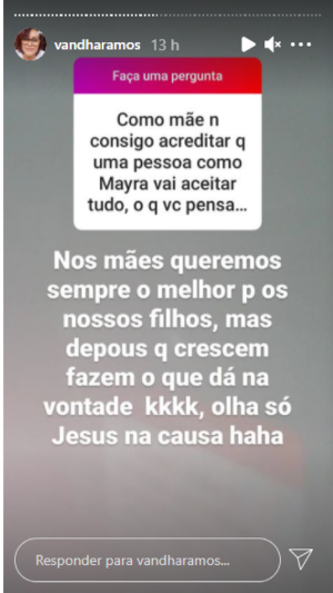 ‘Só Jesus na causa’, diz mãe de Mayra Cardi sobre a filha reatar casamento