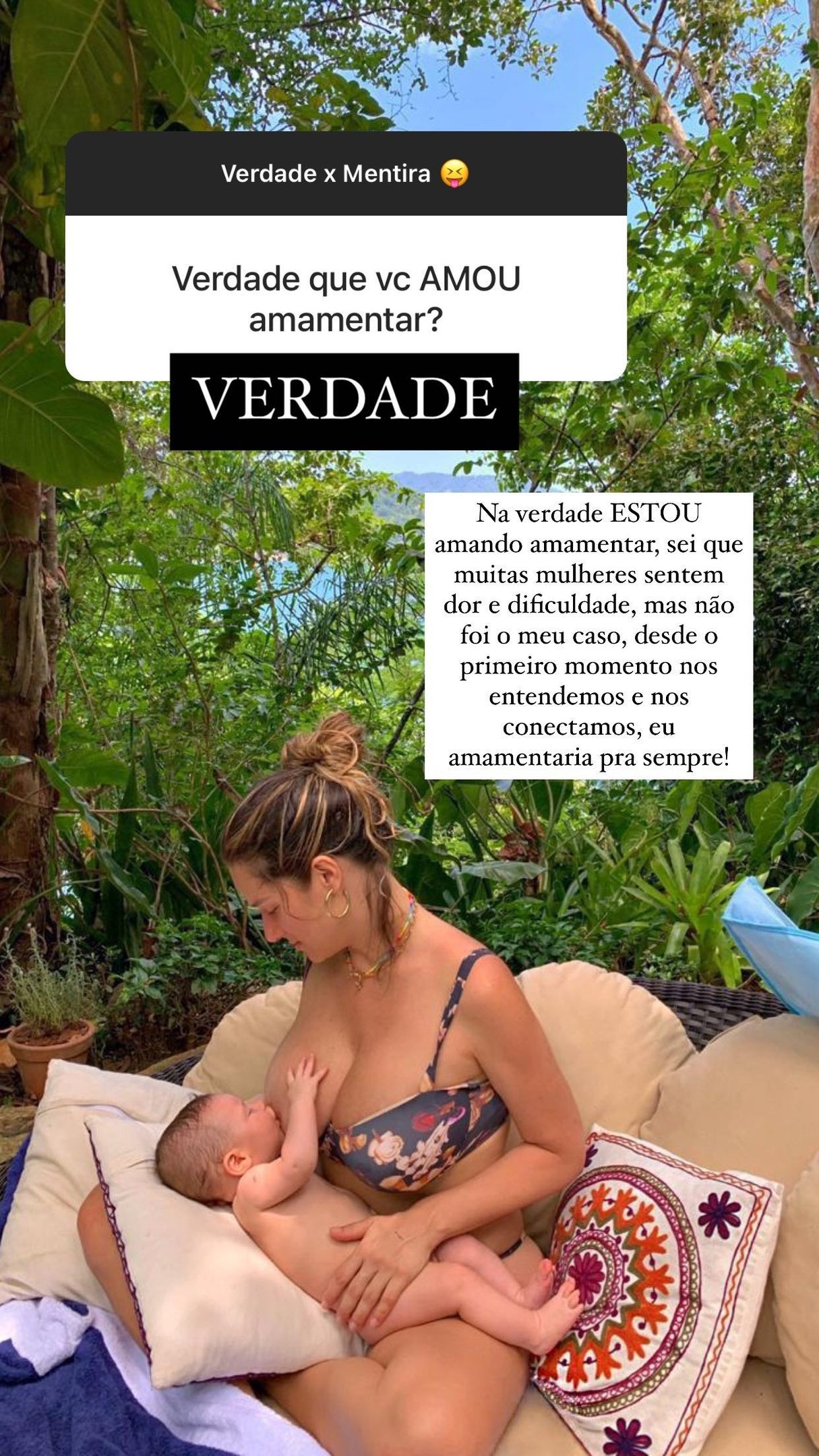 Giovanna Ewbank relembra parto de Zyan: ‘Rápido e prazeroso’