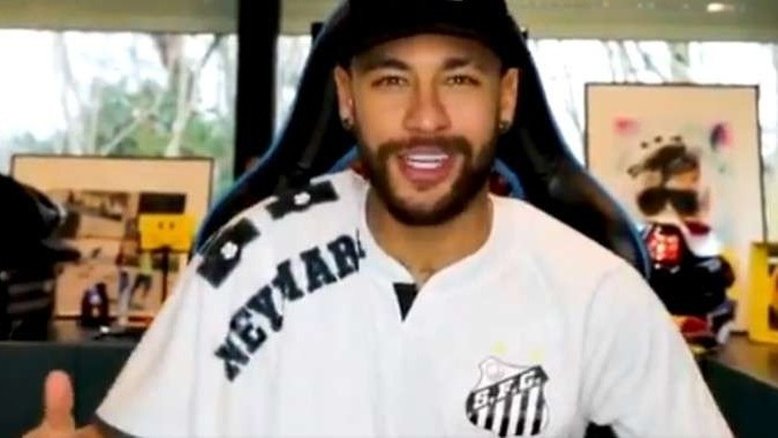 Neymar reconhece que 'era palmeirense', mas ressalta que hoje: 'Sou Peixão, fo**-se'