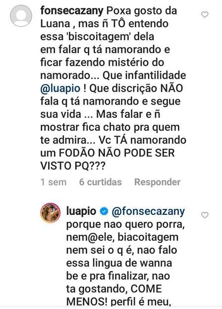 Luana Piovani rebate fãs que especulam que namorado é ‘fake’: ‘Seu pai’