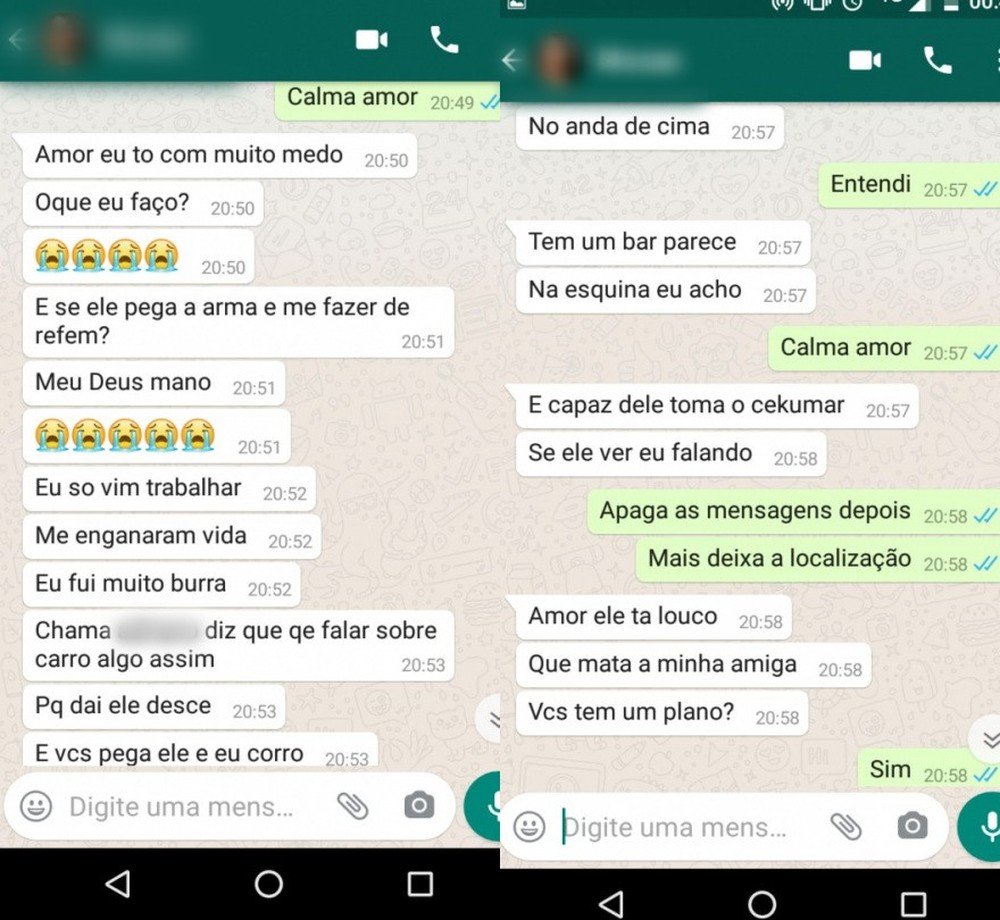 Jovem é sequestrada por ex de amiga e pede socorro por mensagem 8 Jovem é sequestrada por ex de amiga e pede socorro por mensagem