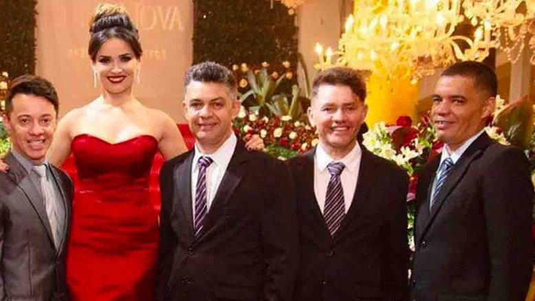 Juliette e os irmãos, Washington, Lourival Junior, Otto e José Valdelino