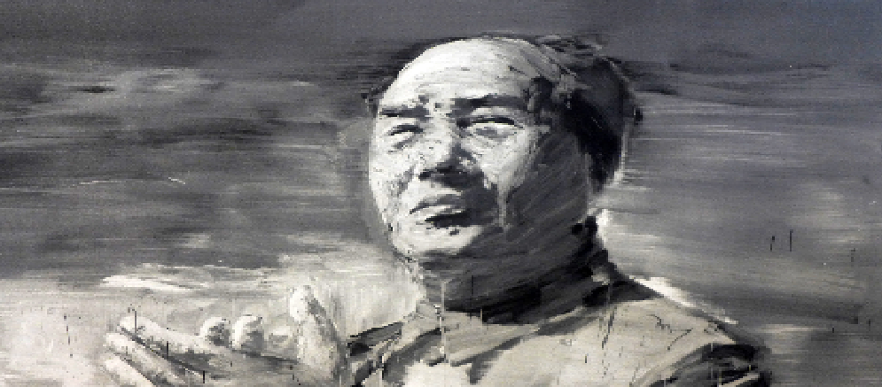 Os imensos retratos do chinês que pinta com pincéis longos
