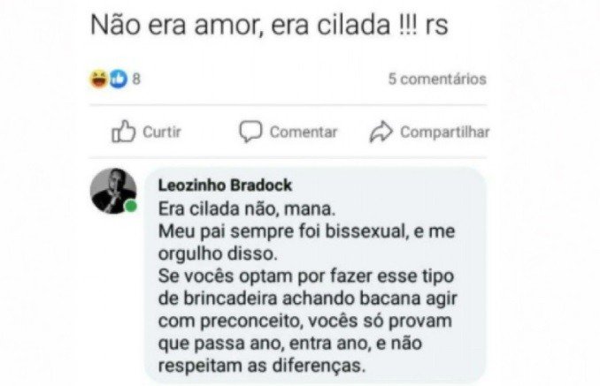 Filho de Anderson, do Molejo, fala sobre polêmica do pai: "Sempre foi bissexual" 2 Filho de Anderson, do Molejo, fala sobre polêmica do pai: "Sempre foi bissexual"