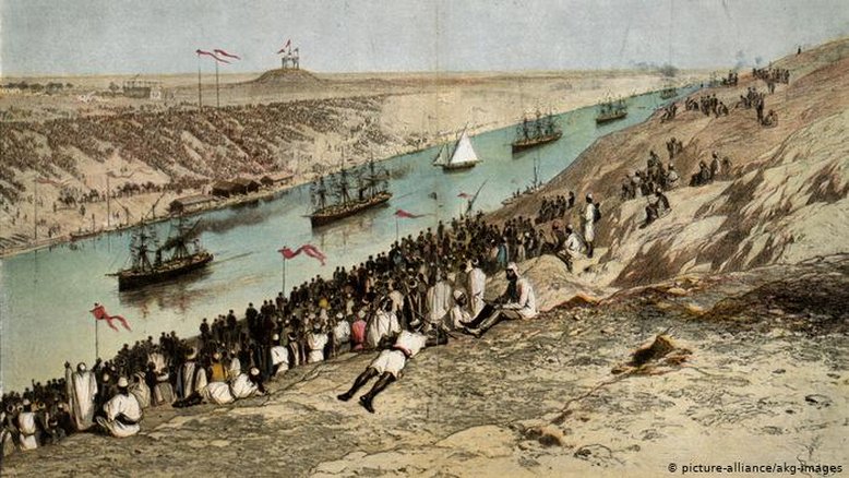 Canal de Suez, uma via marítima global