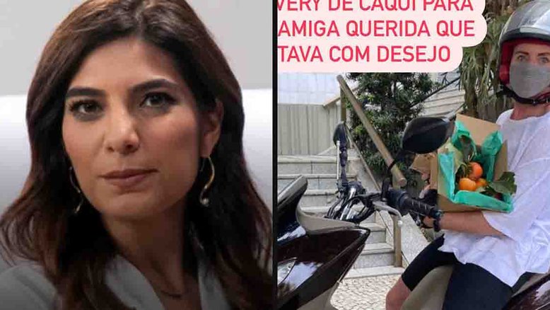 Andreia Sadi ganha caquis de Leilane Neubarth: ‘Satisfazer os desejos’