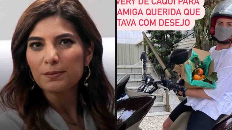 Andreia Sadi ganha caquis de Leilane Neubarth: ‘Satisfazer os desejos’